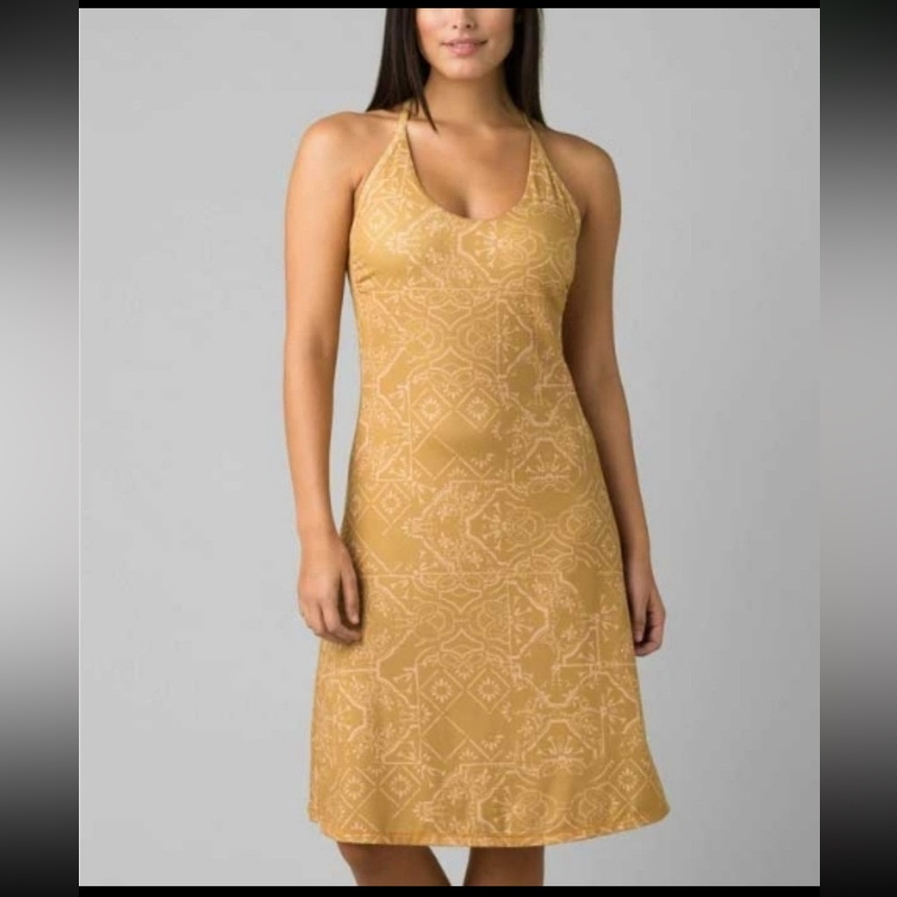 prAna Opal Racerback Dress Toffee Tiles